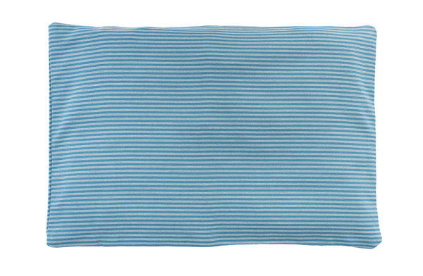 Kissenbezug für Zirben-, Hirse-, Wolle- oder Wärmekissen, Petrol gestreift, 20 x 30 cm