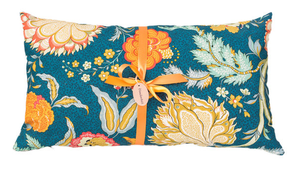 Zirben-Sofakissen, Baumwolle, 30 x 50 cm, Orientalische Blume